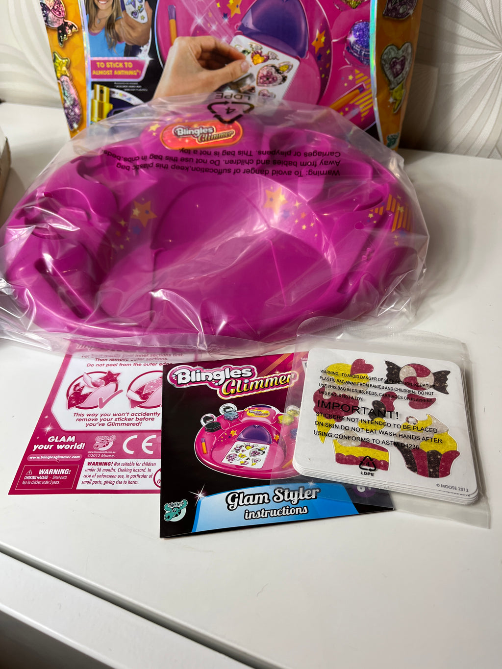 Blizgančių lipdukų kūrimo rinkinys „Blingles Glimmer“