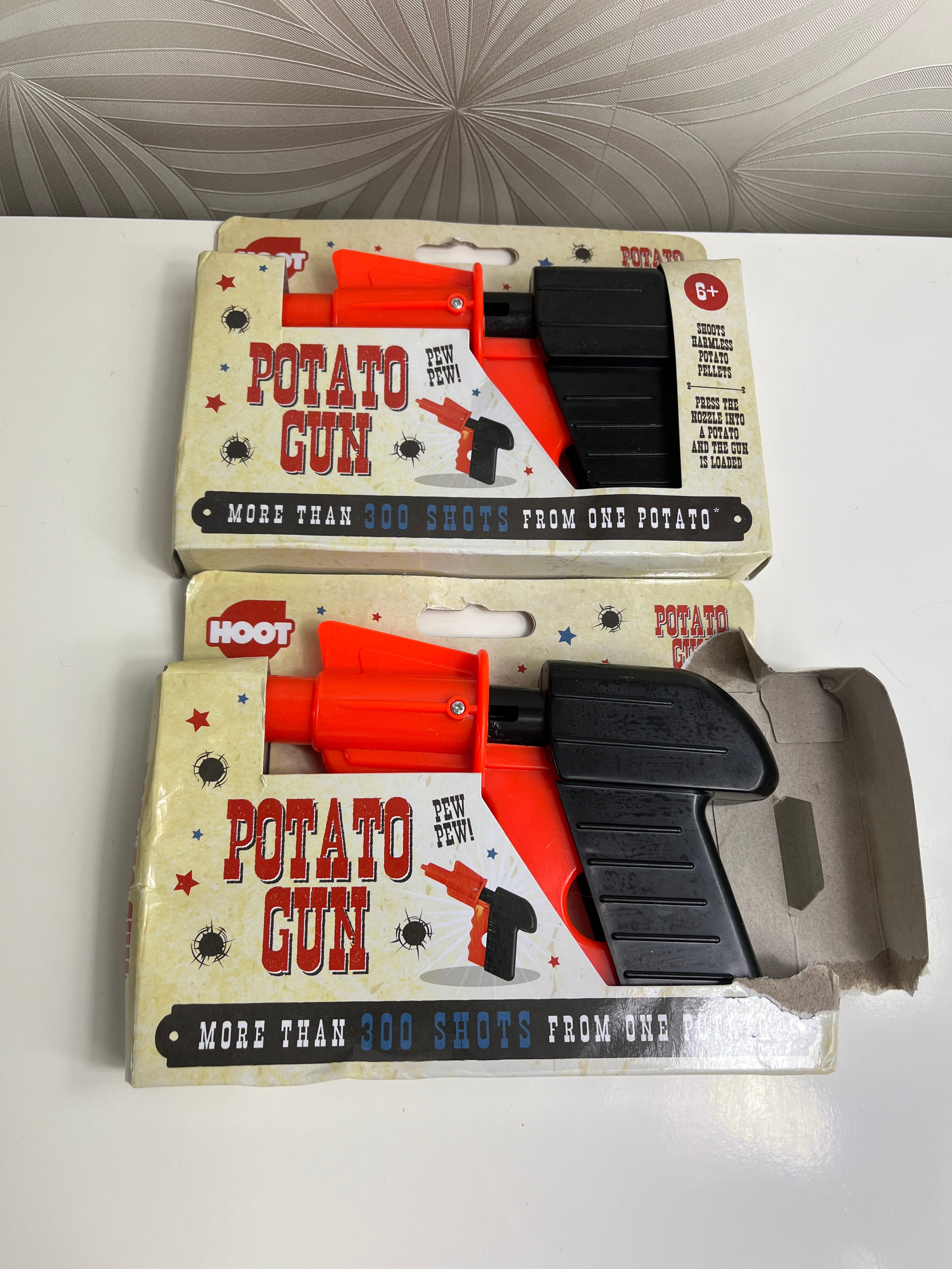 Žaislas vaikams bulviniai pistoletai „Potato Gun“ (2 vnt.)
