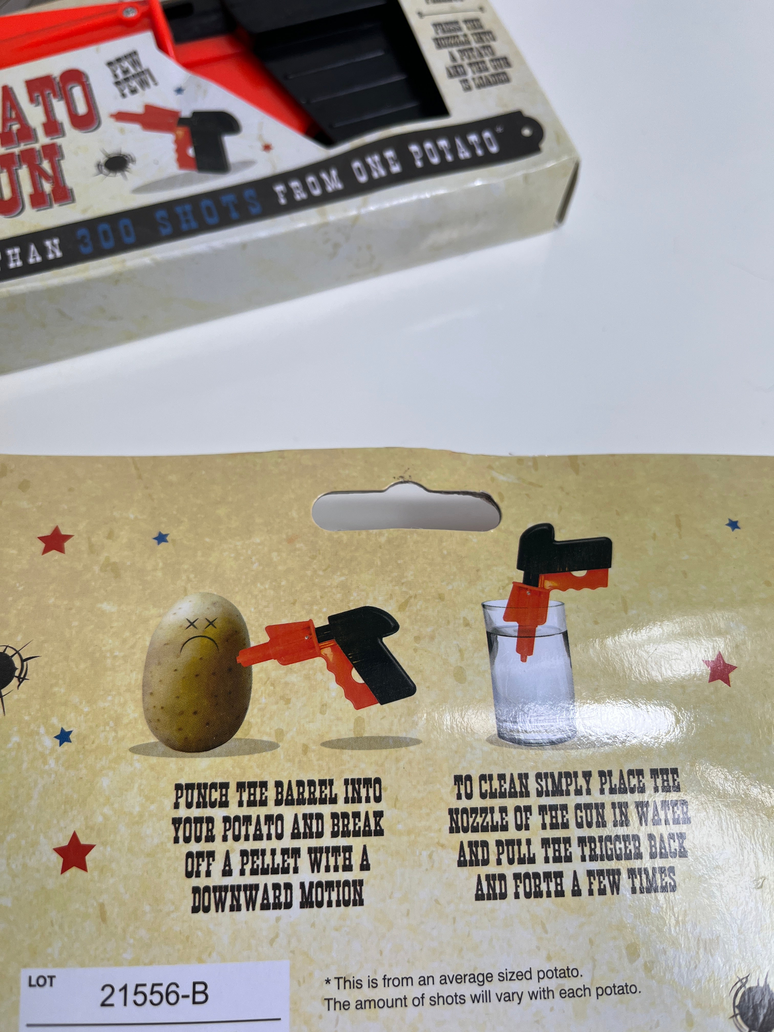 Žaislas vaikams bulviniai pistoletai „Potato Gun“ (2 vnt.)