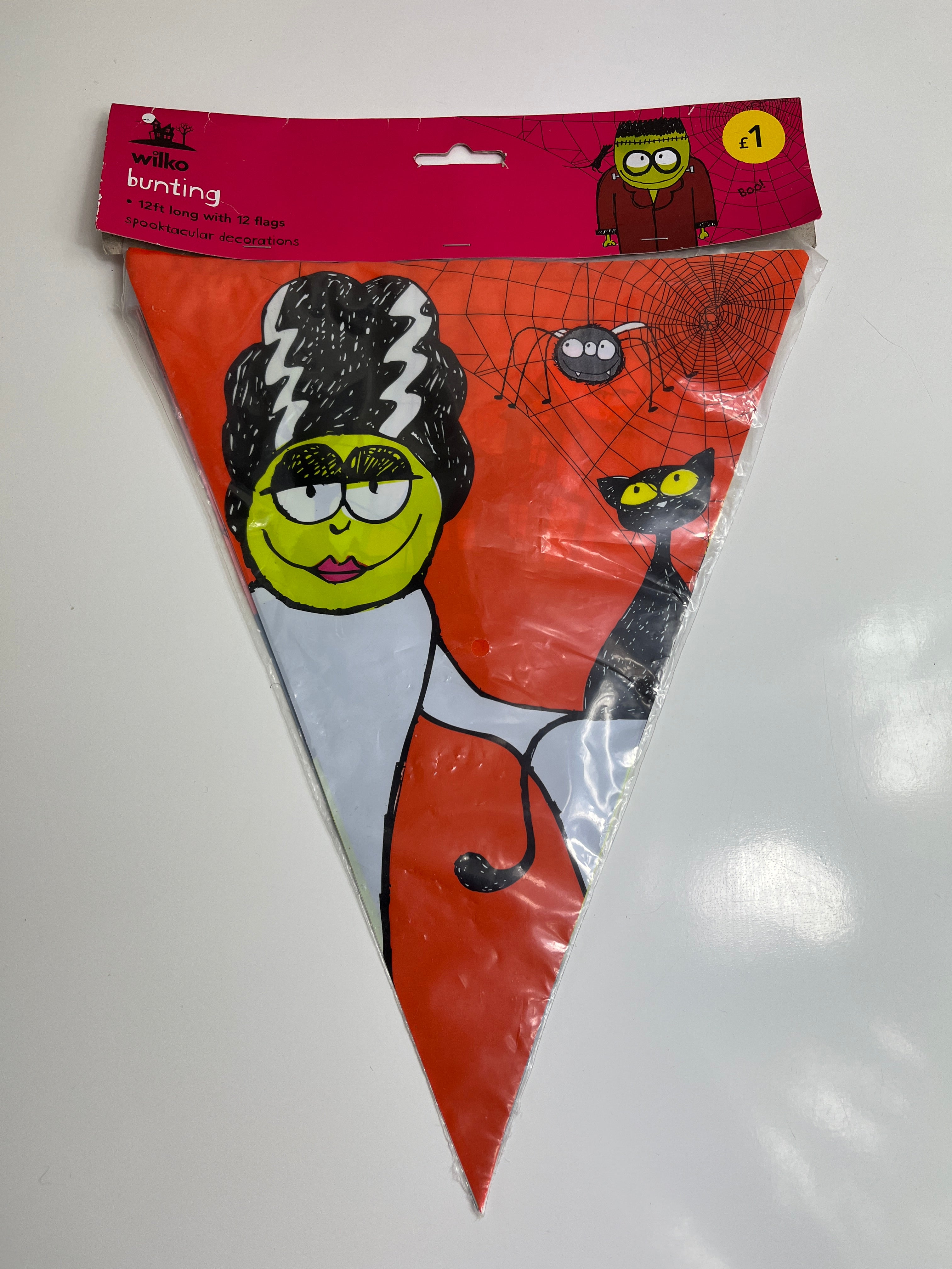 Helovino dekoracija - girlianda „Wilko Bunting“