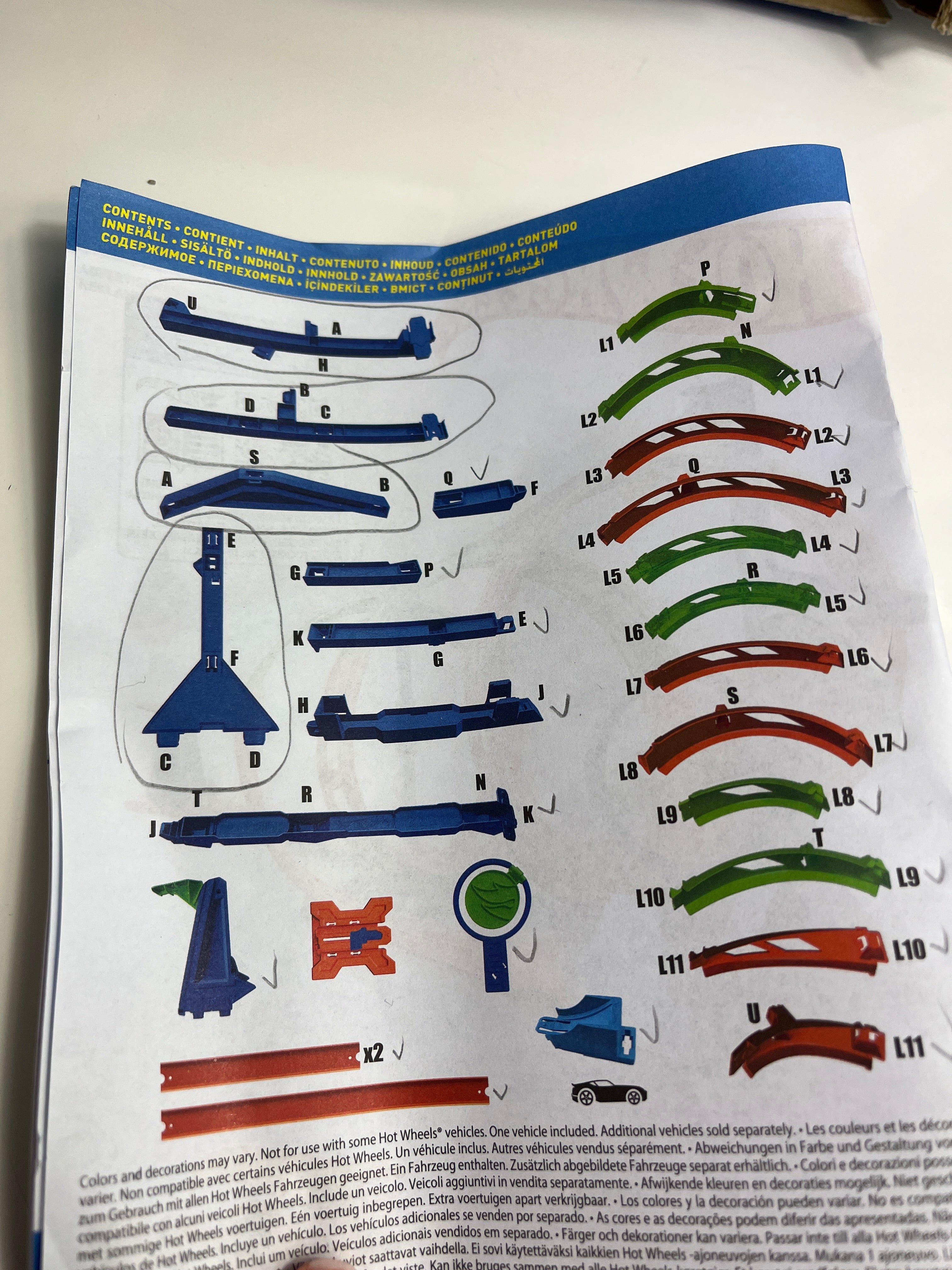„Hot Wheels Action – Corkscrew Twist Kit“ kilpų trasa