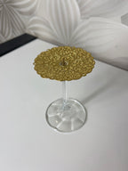 Vintažinis žvakės laikiklis su detaliu dizainu