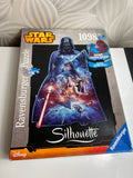 Dėlionė „Ravensburger Silhouette Puzzle“ – Star Wars (1098 detalės)