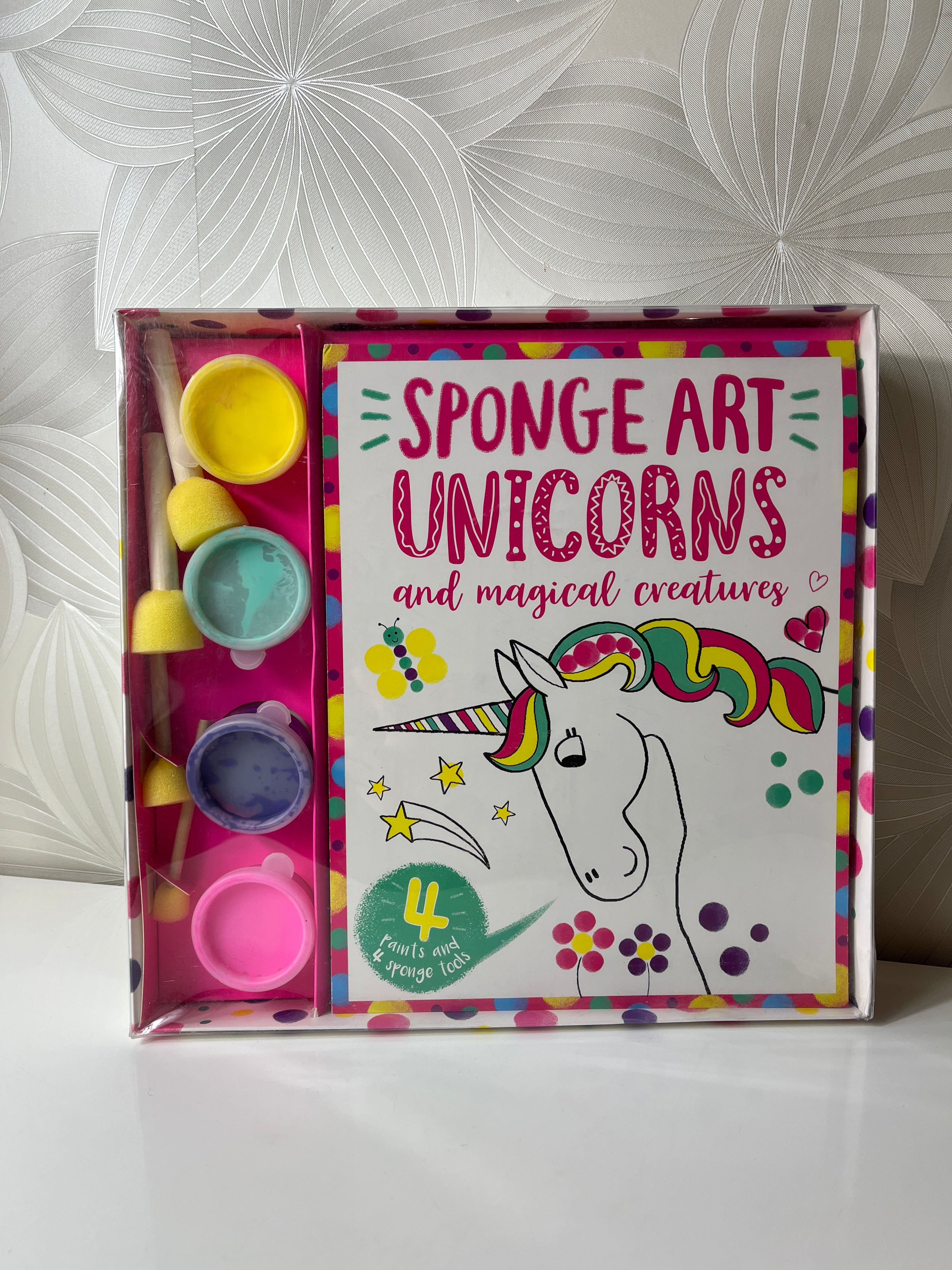 Kūrybinis rinkinys vaikams „Sponge Art: Unicorns and Magical Creatures“