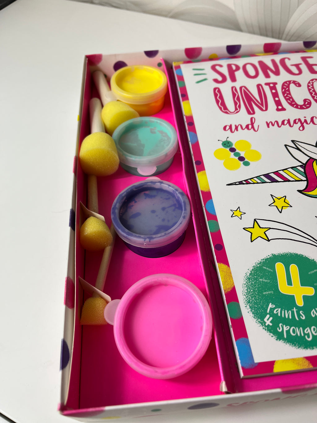 Kūrybinis rinkinys vaikams „Sponge Art: Unicorns and Magical Creatures“