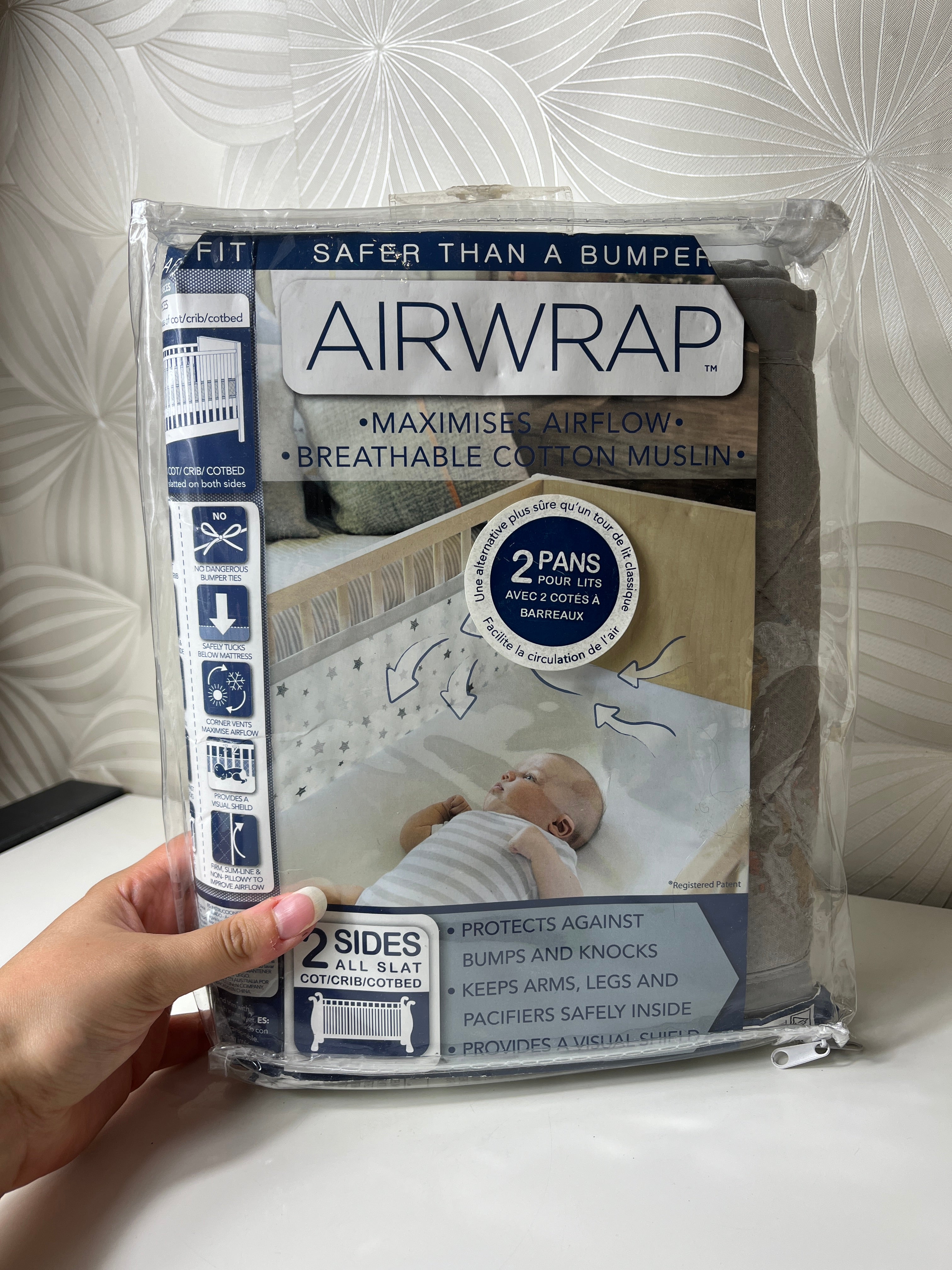 Kūdikių lovytės apsauga „Airwrap“ (1 šonui)