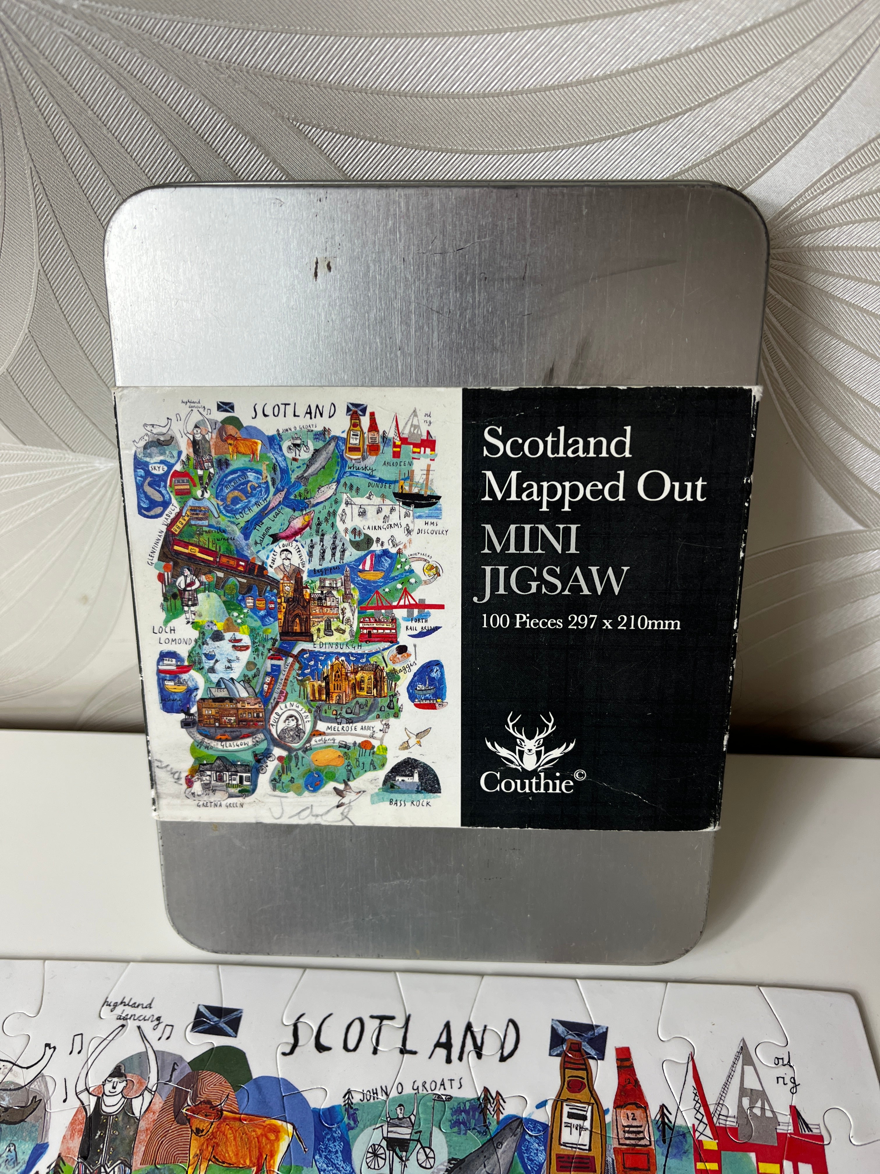 Nedidelė dėlionė „Scotland – Mapped Out“
