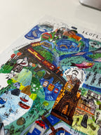 Nedidelė dėlionė „Scotland – Mapped Out“