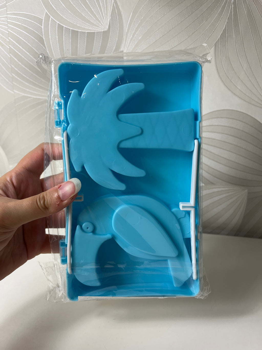 Silikoninės formelės ledams su 2 plastikiniais pagaliukais