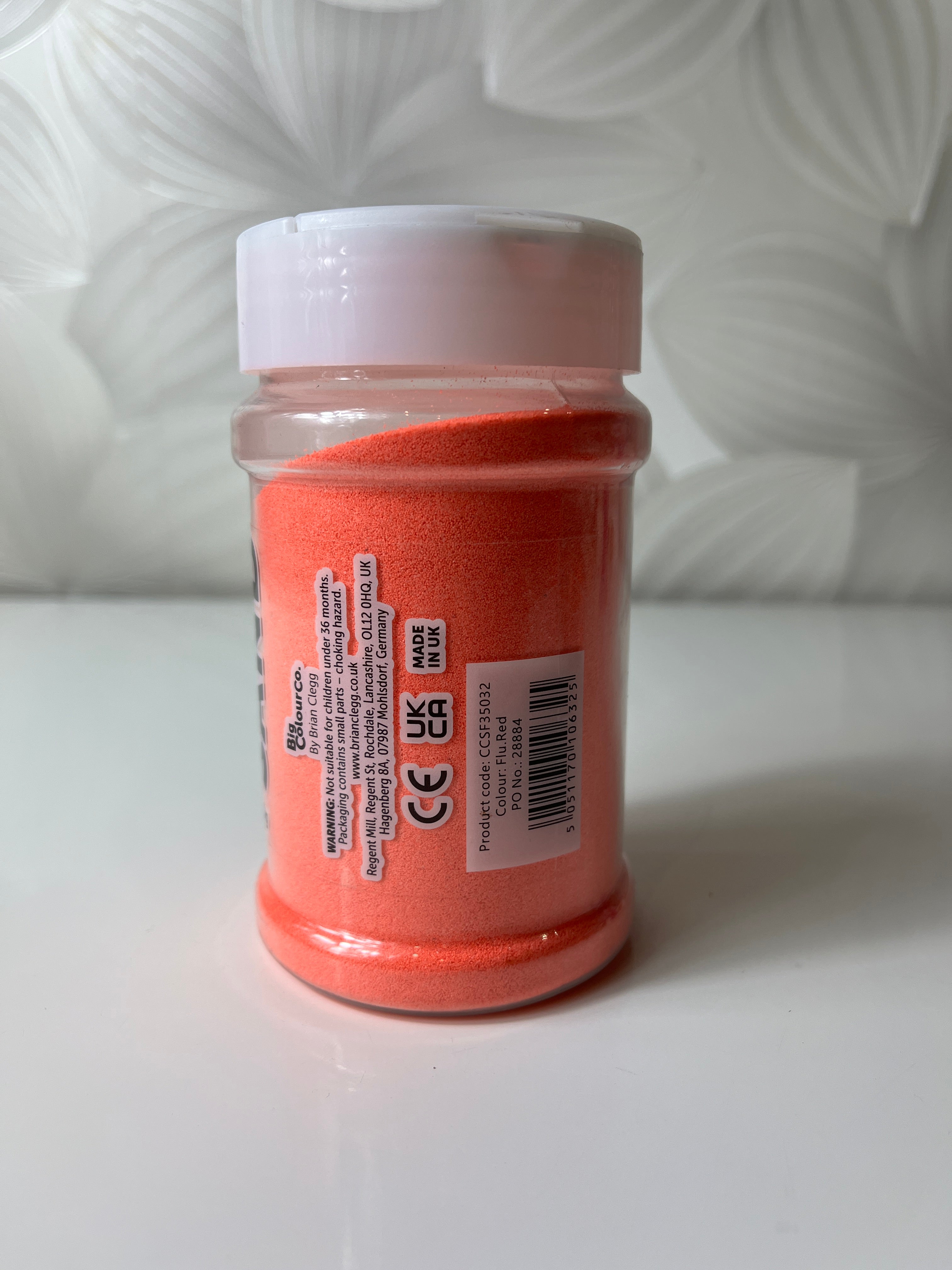 Fluorescencinis smėlis „Oranžinis“