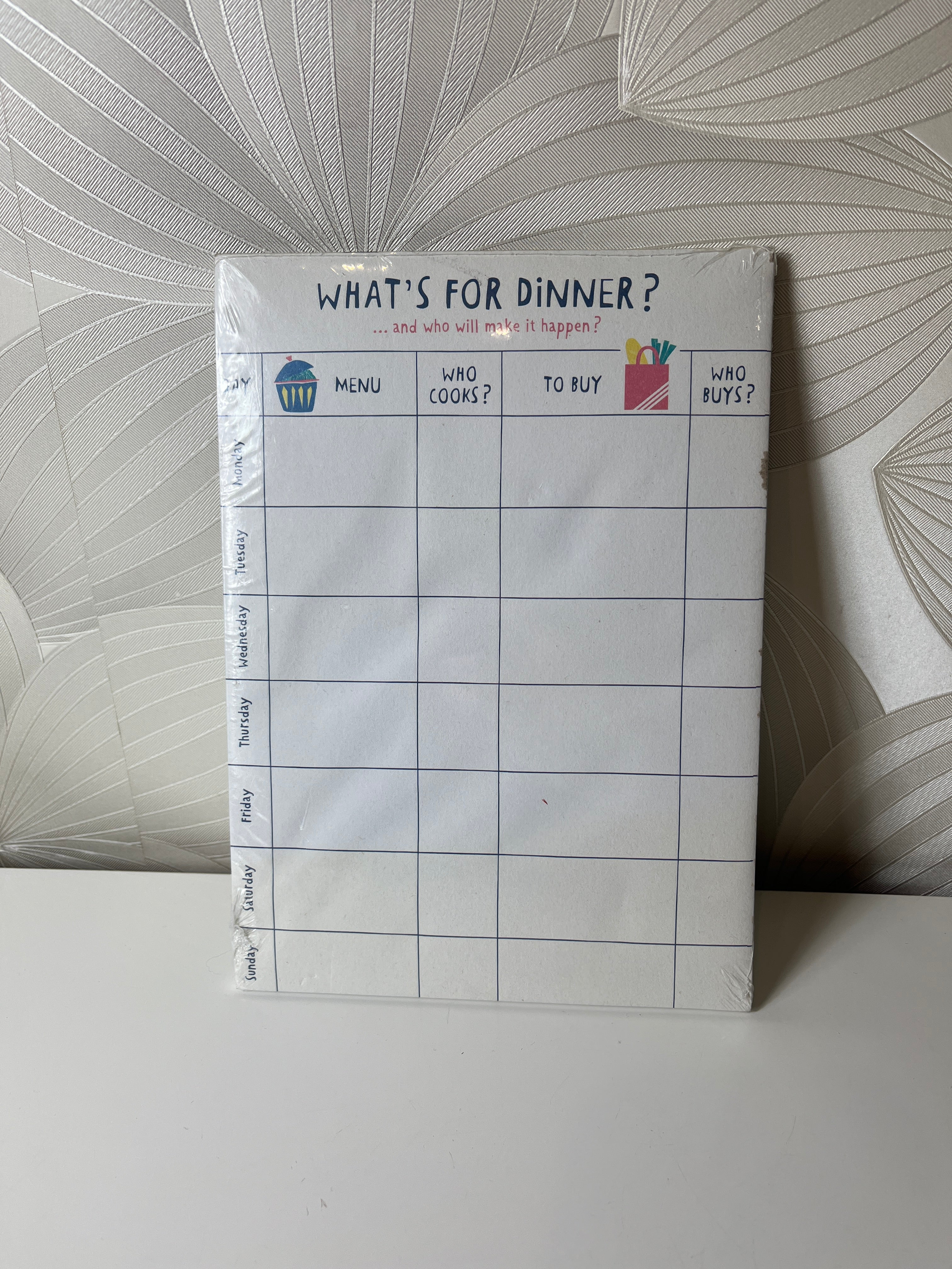 Magnetinė savaitės meniu planavimo lenta – planuoklis