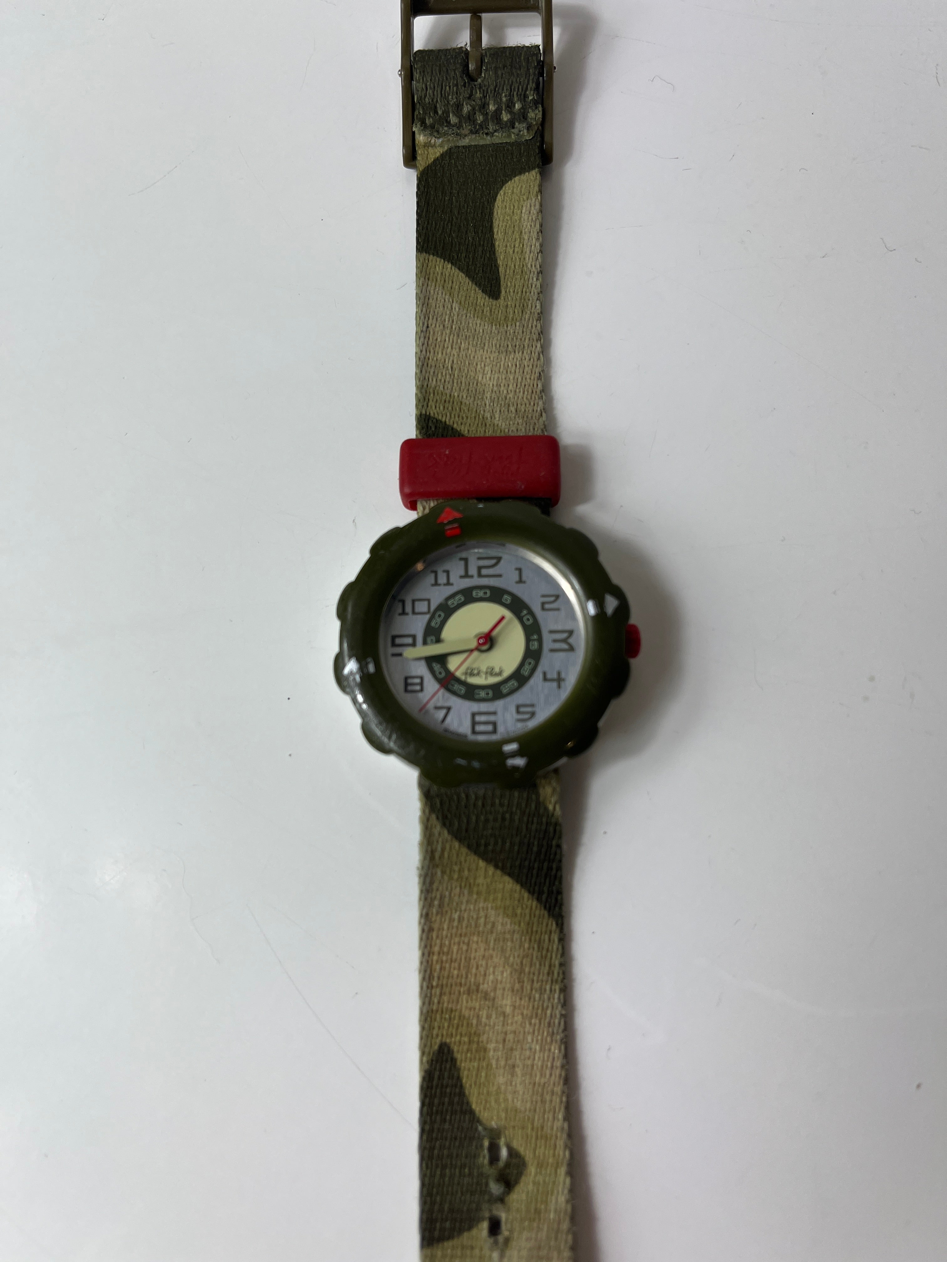 Vaikiškas laikrodis „Flik Flak“ su silikoniniu dirželiu