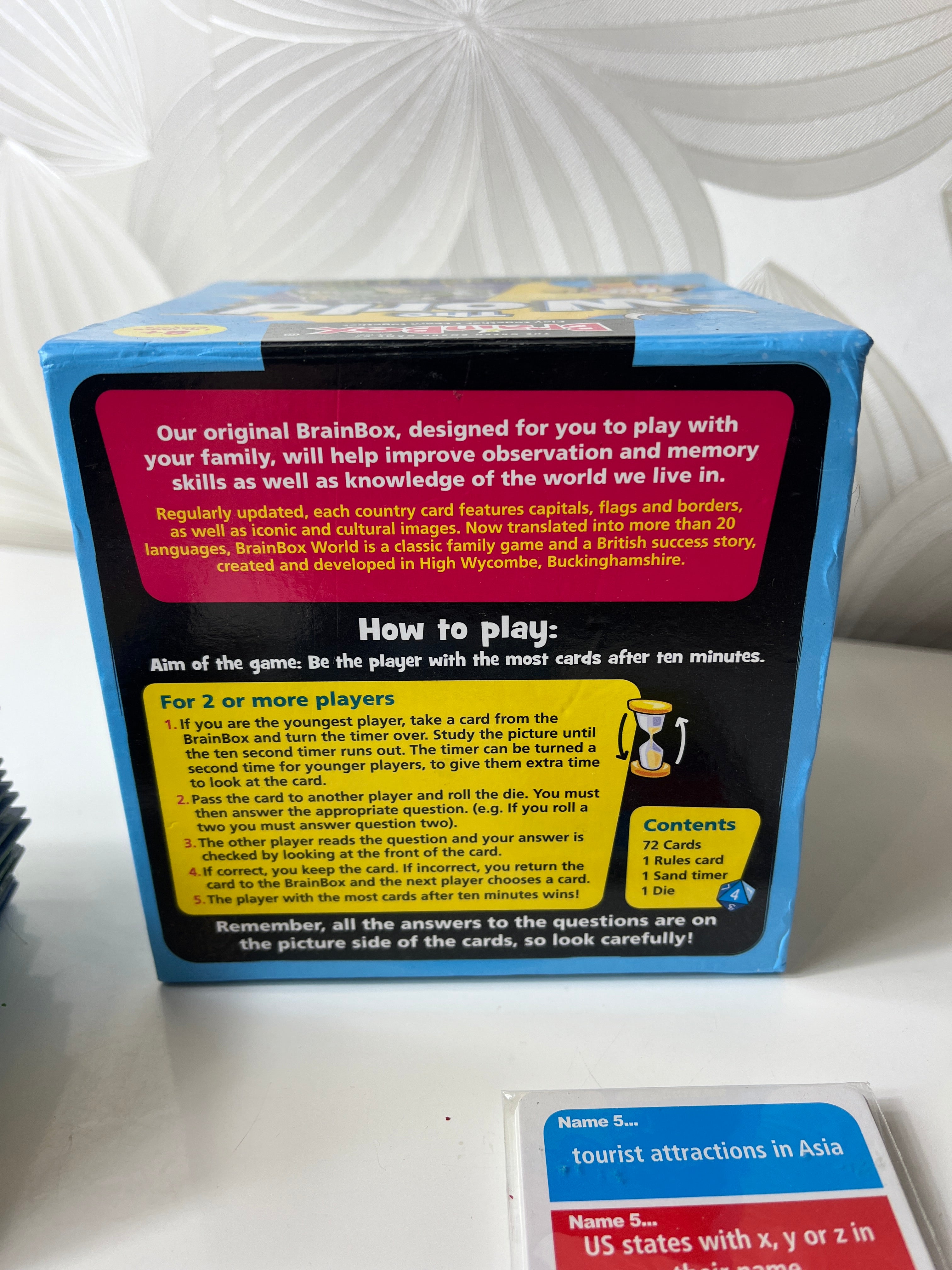 Lavinamasis stalo žaidimas vaikams ir šeimai „BrainBox: The World“