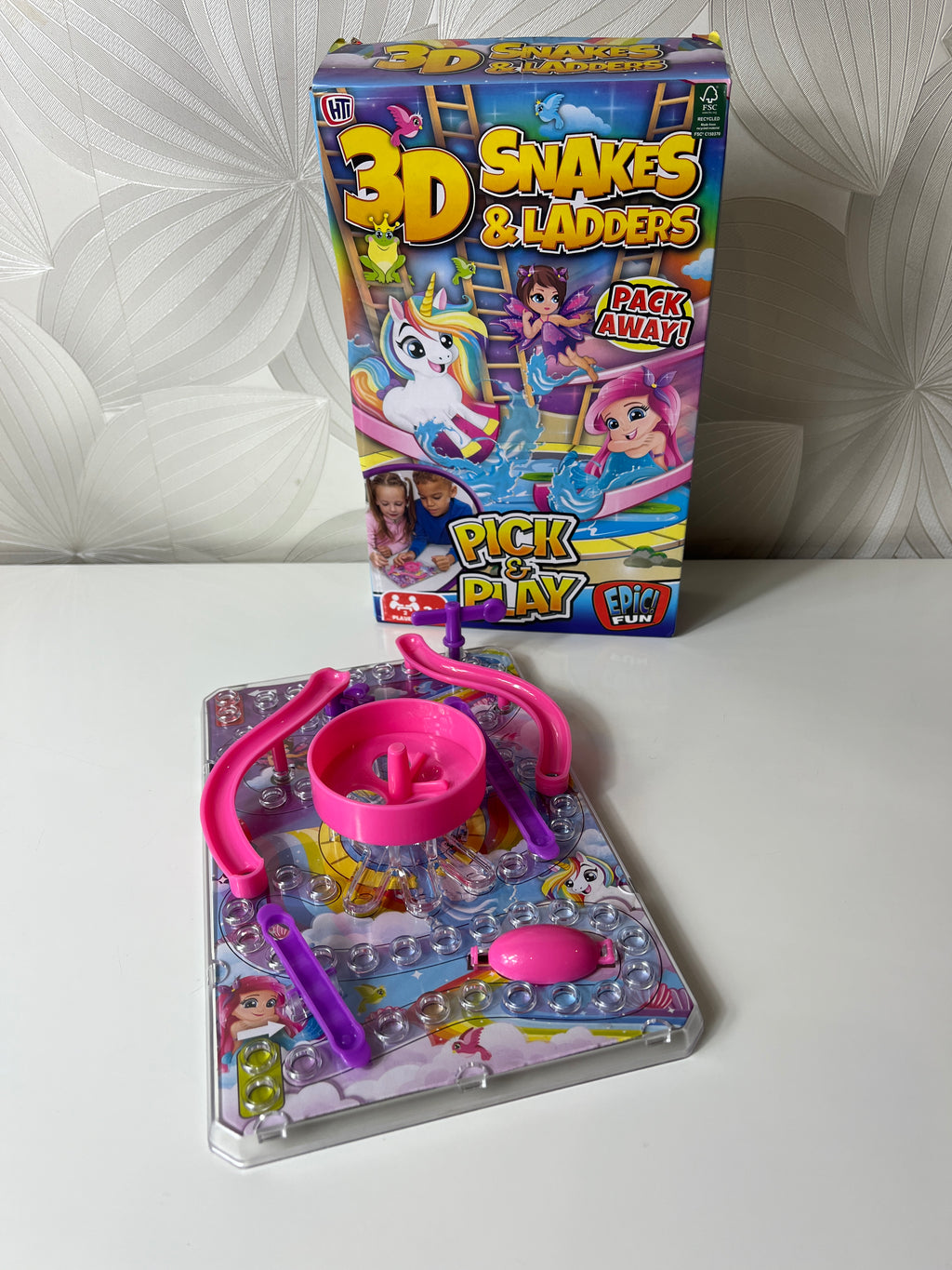 Stalo žaidimas vaikams ir visai šeimai „3D Snake & Ladders“