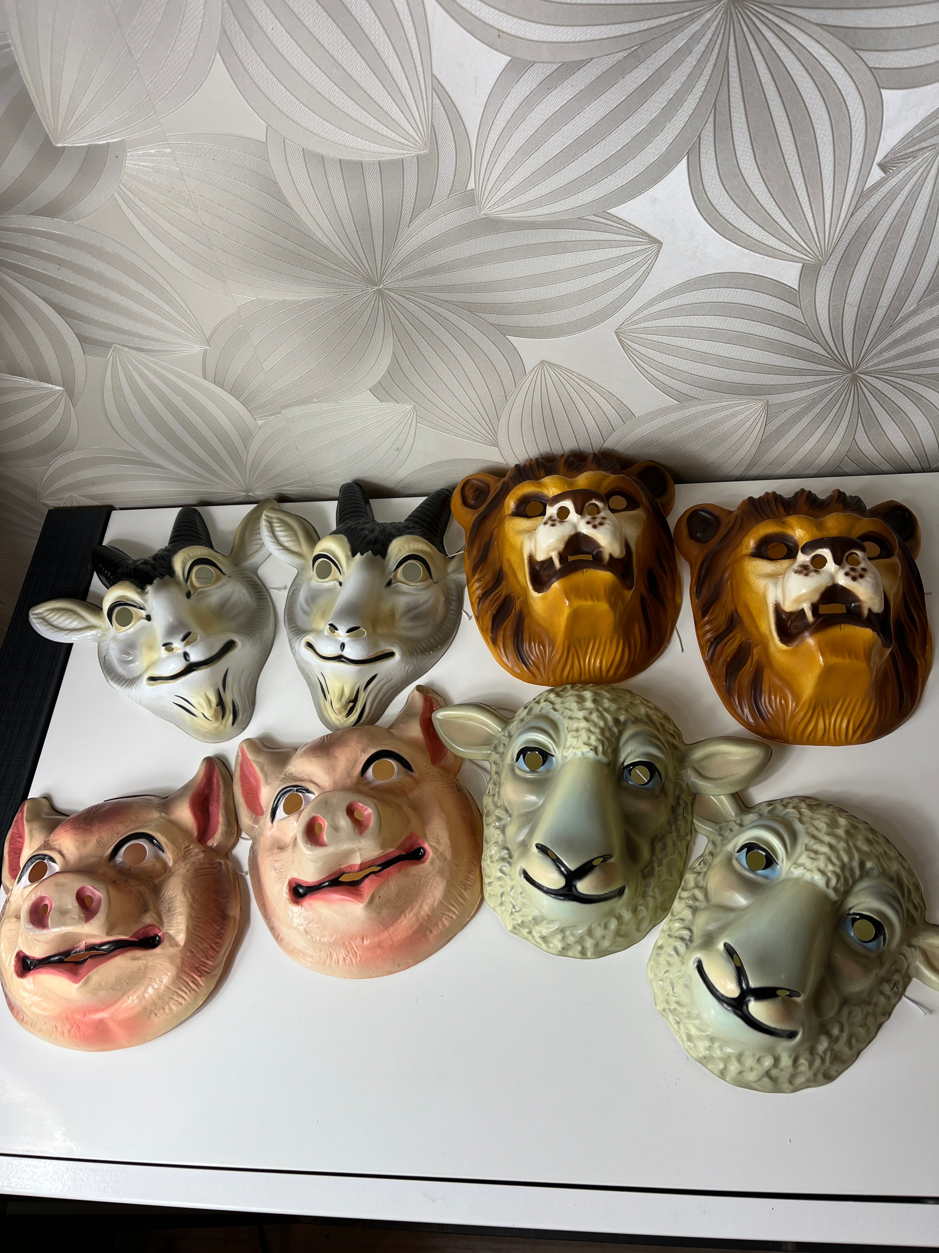 Gyvūnų kaukių rinkinys (8 vnt.)