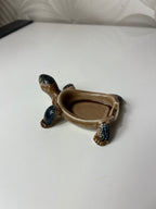 Vintažinis porcelianinis „Wade Porcelain“ vėžlys smulkmenoms laikyti