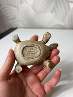 Vintažinis porcelianinis „Wade Porcelain“ vėžlys smulkmenoms laikyti