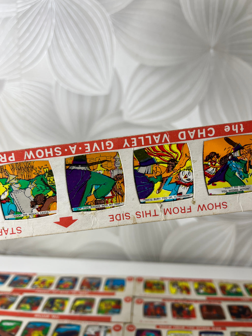 Vintažinės kino skaidrės – komiksai (12 vnt.)