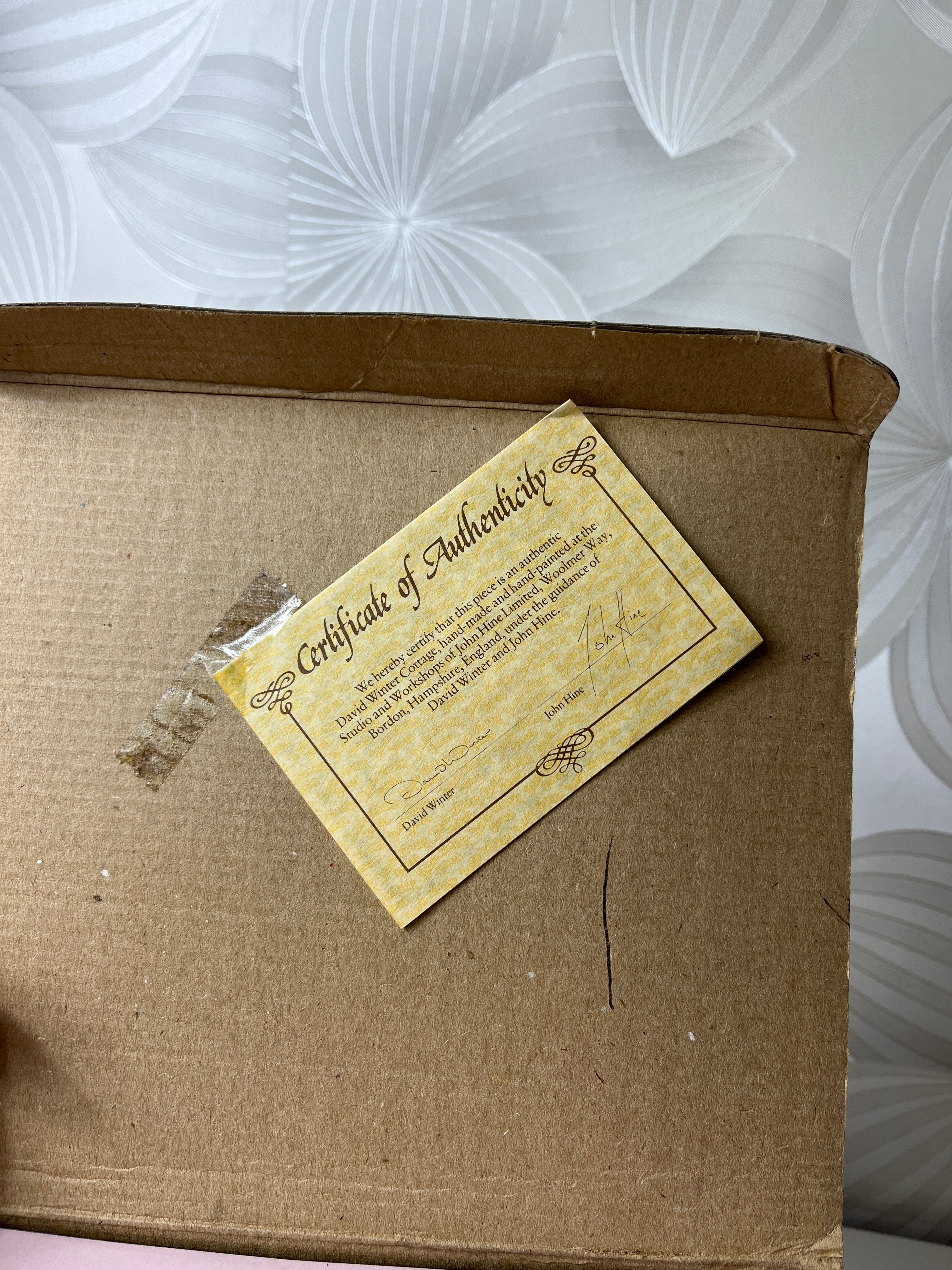 Kolekcinis vintažinis keraminis namelis David Winter gamybos