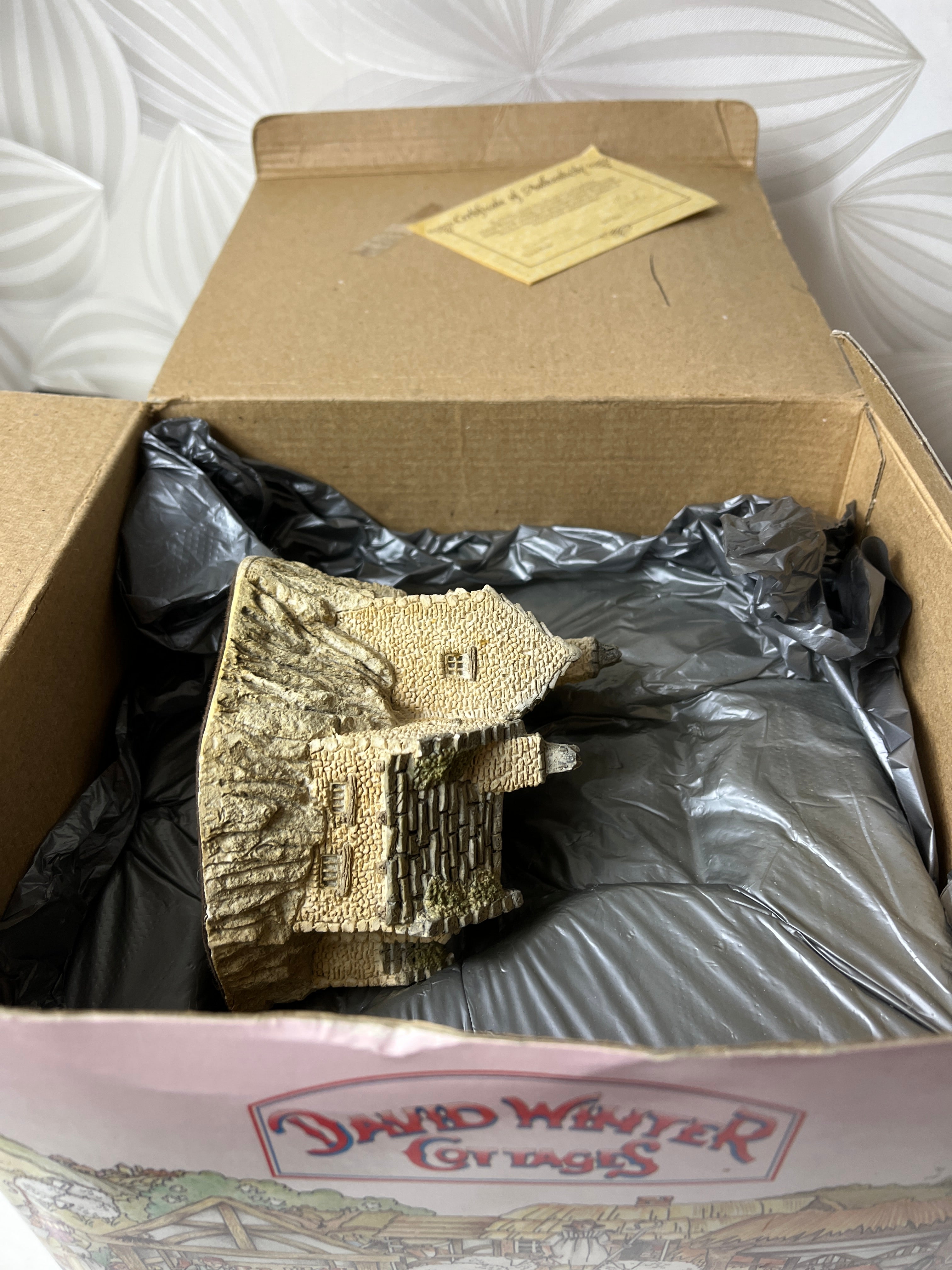 Kolekcinis vintažinis keraminis namelis David Winter gamybos