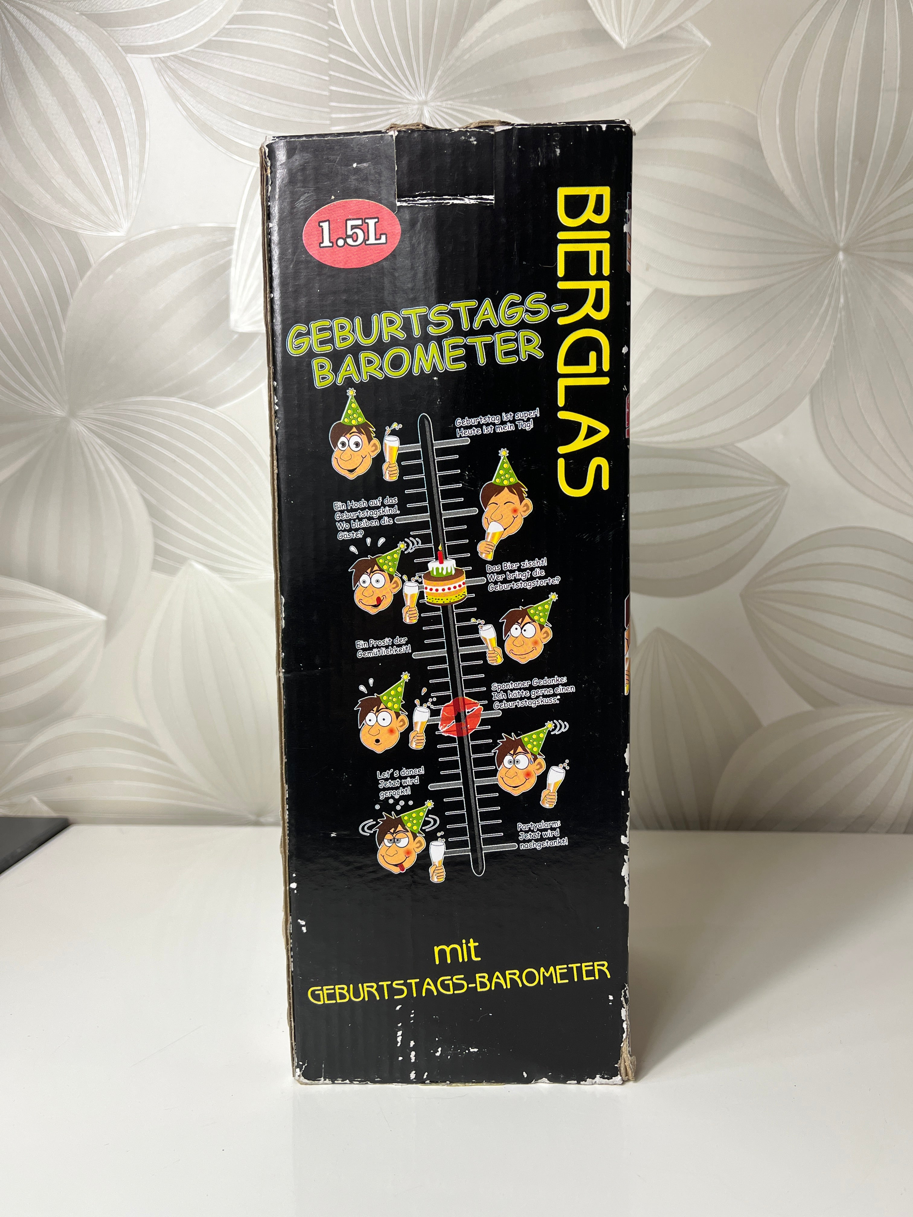 Alaus bokalas „Gimtadienio barometras“, 1,5 L