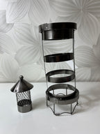 Metalinis vyno butelio laikiklis