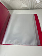 Rožinis segtuvas su įmautėmis dokumentams