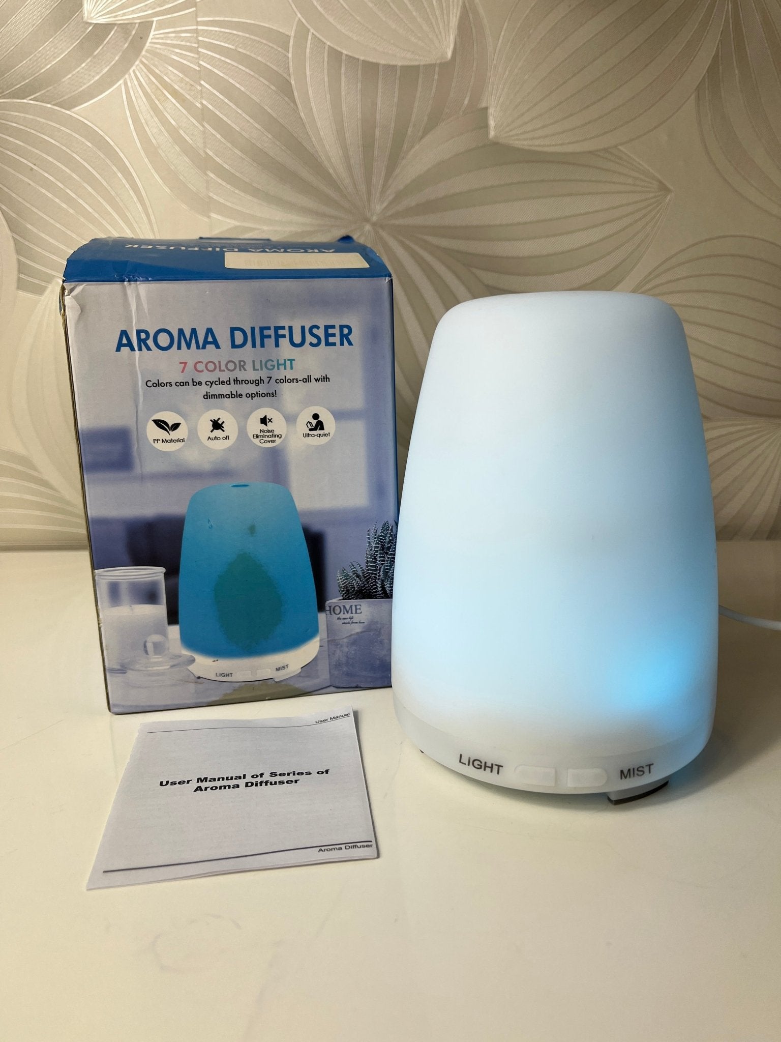 Aromaterapinis kvapų difuzorius su LED šviesele - Daiktų atokvėpis