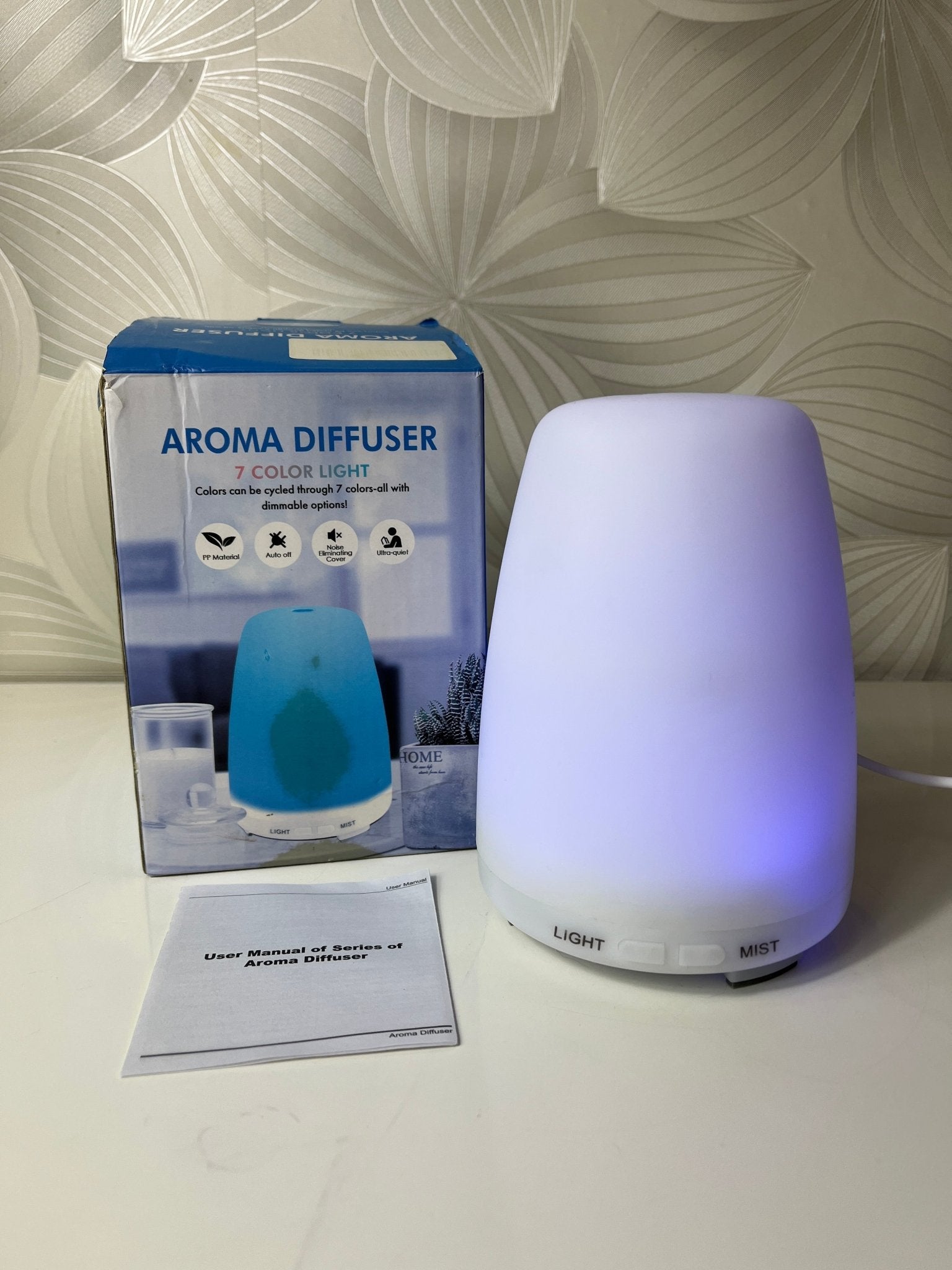 Aromaterapinis kvapų difuzorius su LED šviesele - Daiktų atokvėpis