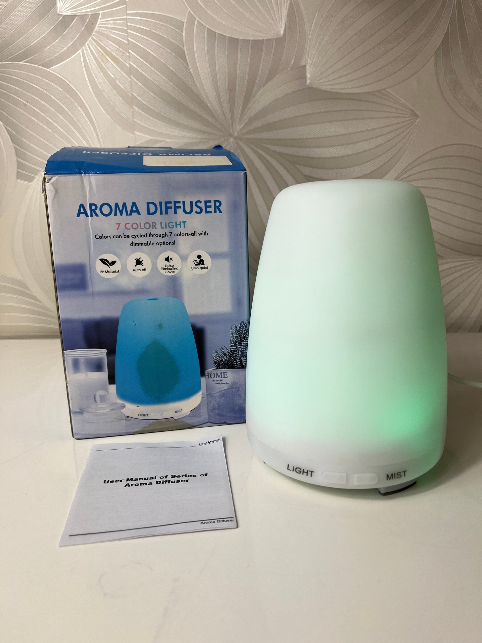 Aromaterapinis kvapų difuzorius su LED šviesele - Daiktų atokvėpis