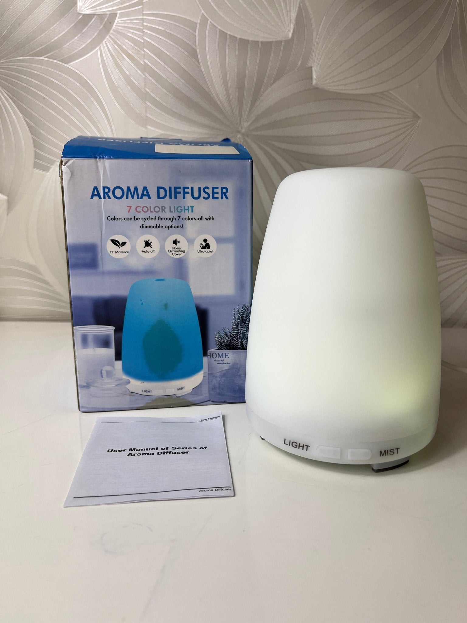 Aromaterapinis kvapų difuzorius su LED šviesele - Daiktų atokvėpis