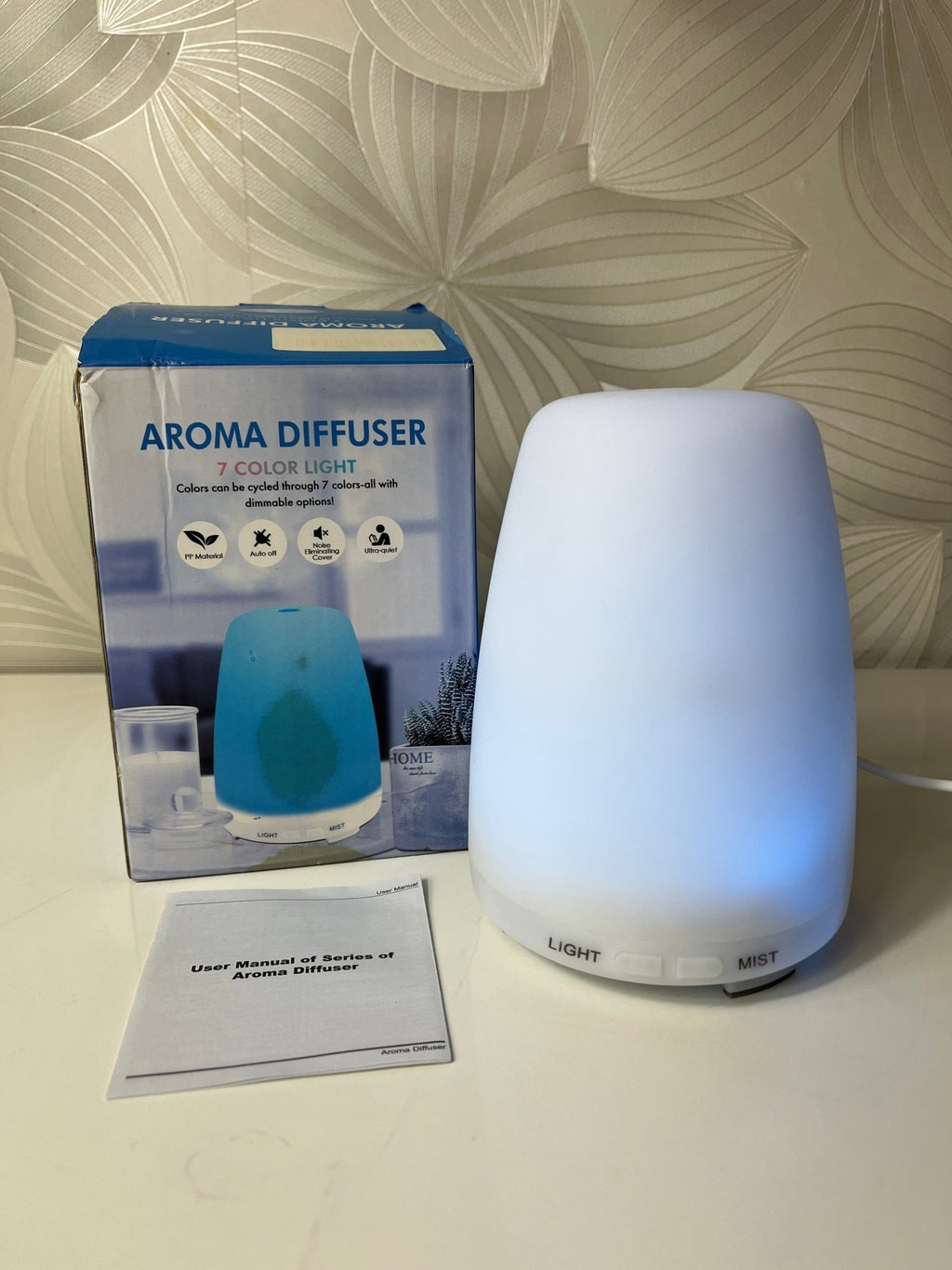 Aromaterapinis kvapų difuzorius su LED šviesele - Daiktų atokvėpis