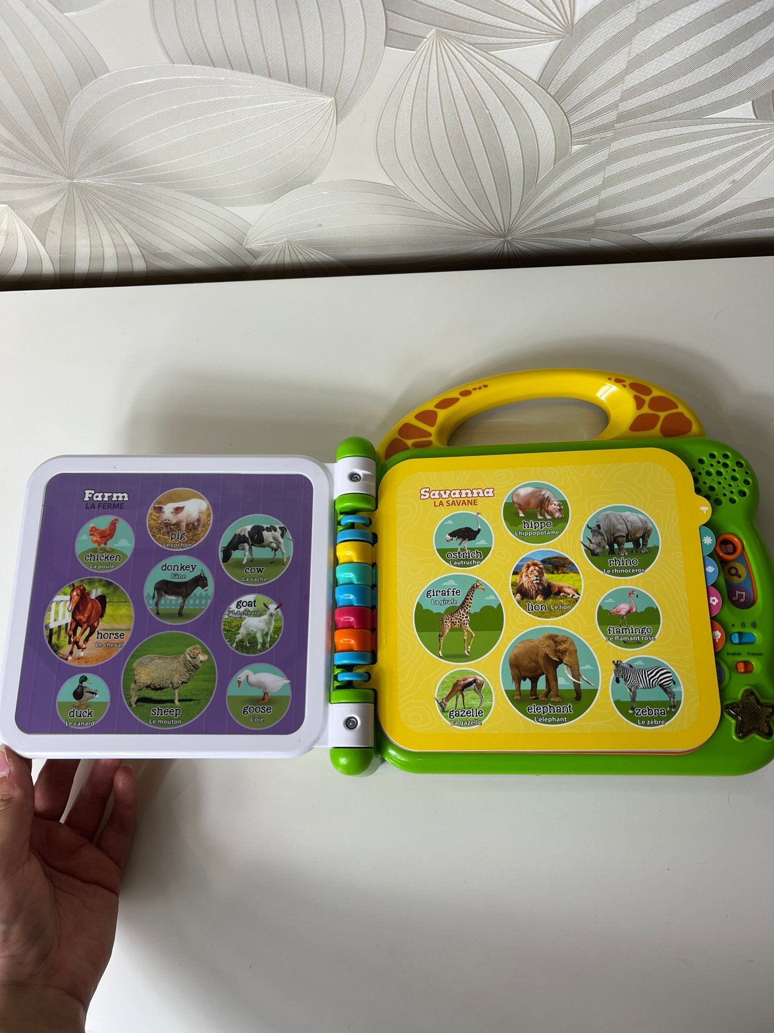 Lavinamasis žaislas - mokomoji knyga vaikui „LeapFrog 100 Animals Book“ - Daiktų atokvėpis