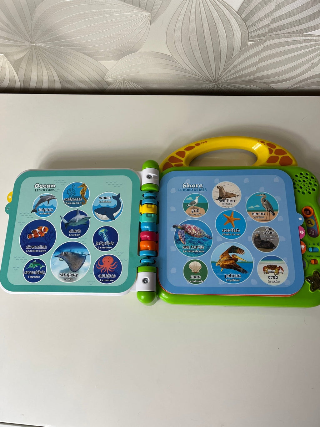Lavinamasis žaislas - mokomoji knyga vaikui „LeapFrog 100 Animals Book“ - Daiktų atokvėpis