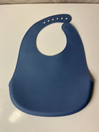 Mėlynas silikoninis seilinukas vaikui su raketomis - Daiktų atokvėpis