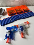 „Nerf Jolt“ pistoletų, šovinių ir priedų rinkinys - Daiktų atokvėpis