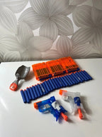 „Nerf Jolt“ pistoletų, šovinių ir priedų rinkinys - Daiktų atokvėpis
