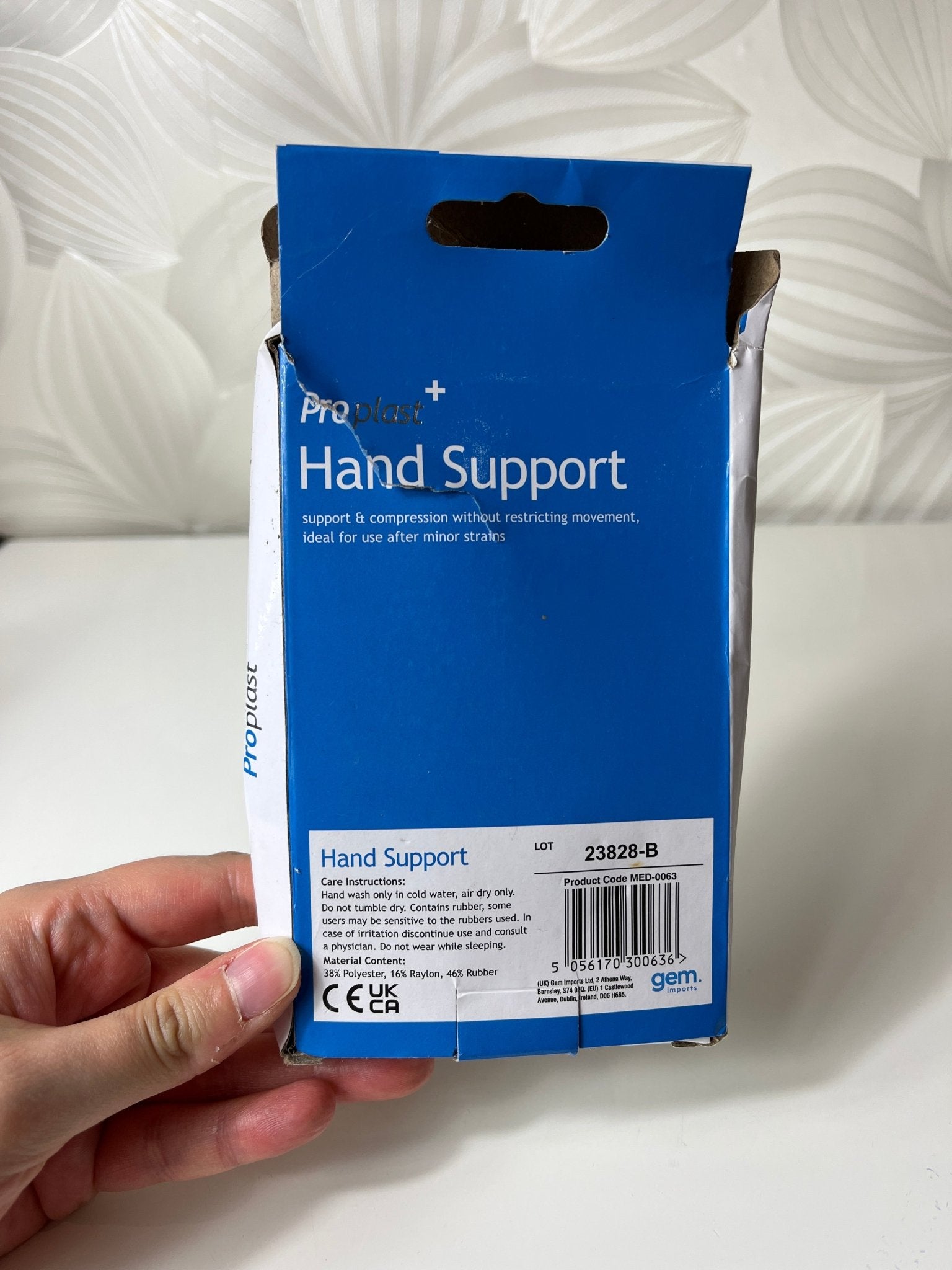 Rankos įtvaras „Proplast+ Hand Support“ - Daiktų atokvėpis