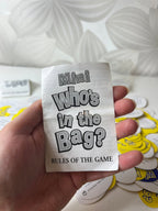 Stalo žaidimas „Who’s in the Bag?“ - Daiktų atokvėpis
