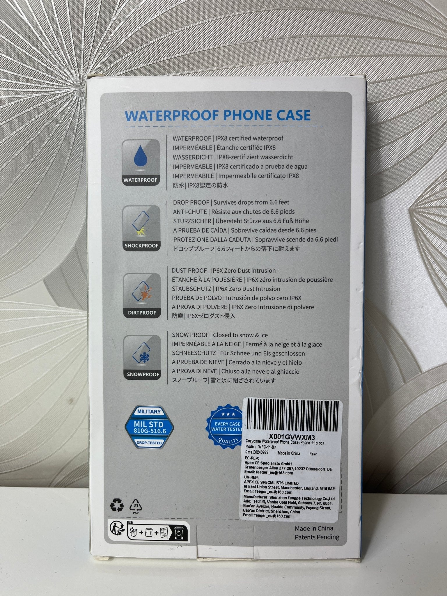 Vandeniui atsparus telefono dėklas su priedais (iPhone 11) - Daiktų atokvėpis