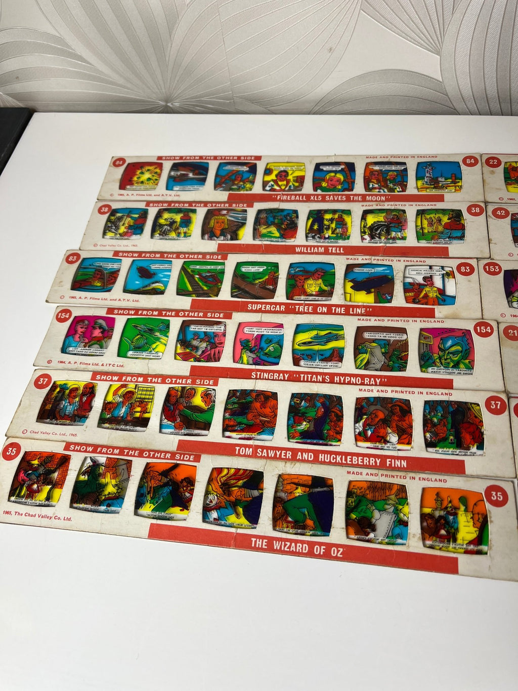 Vintažinės kino skaidrės – komiksai (12 vnt.) - Daiktų atokvėpis