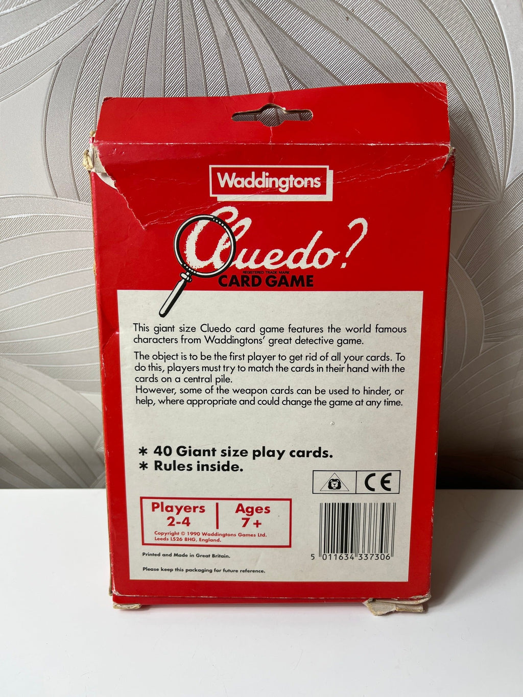 Vintažinis, 1990 - ųjų metų stalo žaidimas „Cluedo?“ su kortelėmis - Daiktų atokvėpis