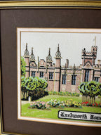 Vintažinis siuvinėtas paveikslas „Knebworth House“ - Daiktų atokvėpis